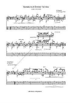 Sonata No.6 1st mov (N. Paganini) for guitar